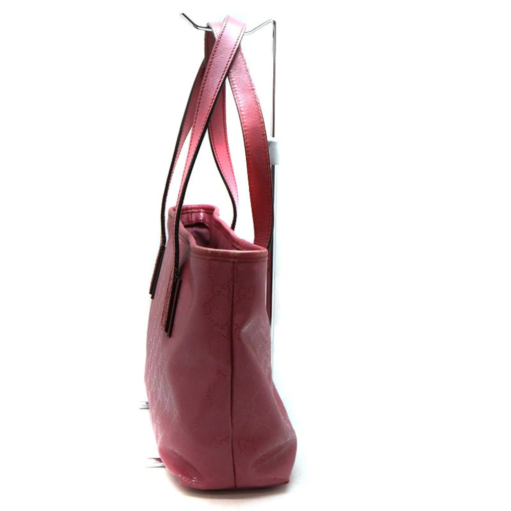 Gucci GG Imprime Joy Tote Bag pink canvas leather - Picture 4 of 8